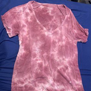 Marble V-Neck Short Sleeve